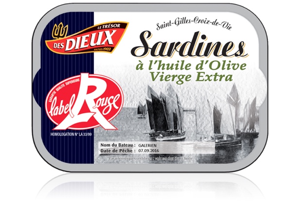 104690 - Sardinen in Olivenöl extra (Label Rouge) 115 g - Trésor des Dieux