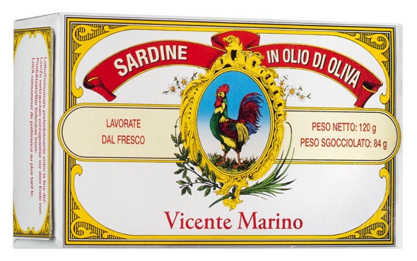 7153 - Sardinen in Olivenöl 120 g - Vicente Marino